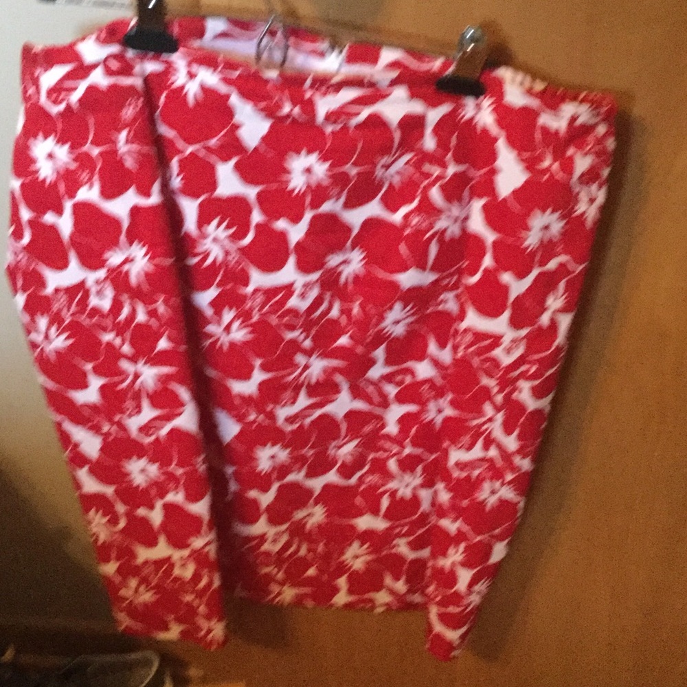 Talbots Beachy Hawaiian Skirt cotton and lined 16 - Picture 4 of 5